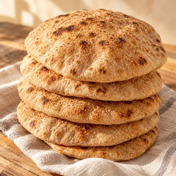 عيش بلدي مخصوص مرصوص فوق بعض